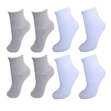 Imagem de Kit 12 Pares De Meias Infantil Cano Médio Alto Unissex - Naimus, Kit b