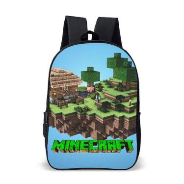Imagem de Mochila Escolar Infantil Avulsa Game Minecrafit  Menino e Menina - Use