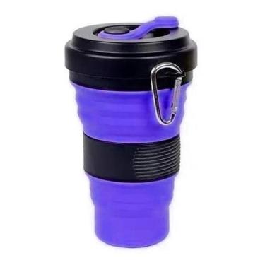 Imagem de Copo Ecológico Retrátil de Silicone Grande e Dobrável - innovaree-comm