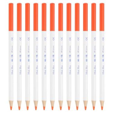 Imagem de PATIKIL Conjunto de lápis de cor laranja, 12 lápis de cor a óleo, lápis de desenho de madeira para artistas, pintura, esboço