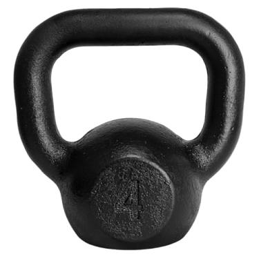 Imagem de Kettlebell de Ferro Fundido Pintado 4 Kg Preto
