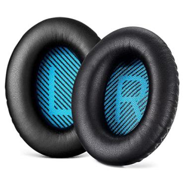 Imagem de WuneYea Protetores de Ouvido de Reposição para Bose Quietcomfort 15 Qc2 Qc15 Qc25 Qc35/Ae2/Soundlink, Almofadas de Fone de Ouvido de Espuma de Memória, Isolamento Acústico e Redução de Ruído, Capas De