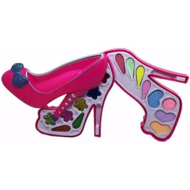 Imagem de Kit Maquiagem Princesas Infantil Rosa Pink Sapato Brinquedo - Teruma