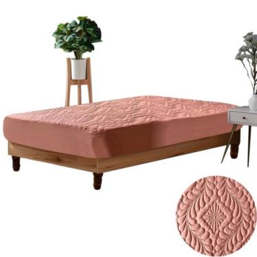 Imagem de Capa Protetor Cama Colchão Box Matelado Solteiro Luxuosa - ENXOVAIS-E-