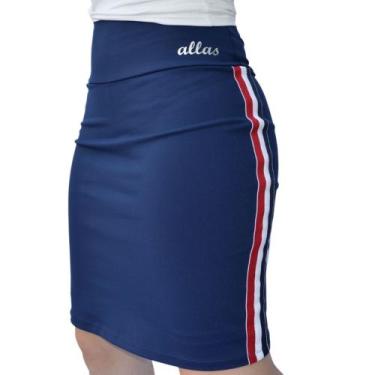 Imagem de Short Saia reta Alta Compressão Moda Fitness Evangélica Poliamida Prot