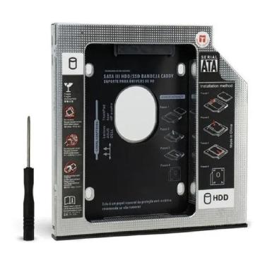 Imagem de Adaptador Dvd Para Hd Ou Ssd Notebook Drive Caddy 9.5Mm