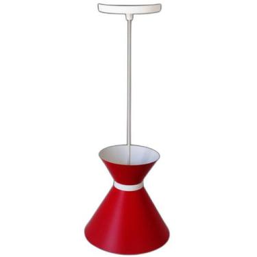 Imagem de Kit 2 Pendente Luxo As Luminarias 15Cm Vermelho / Branco