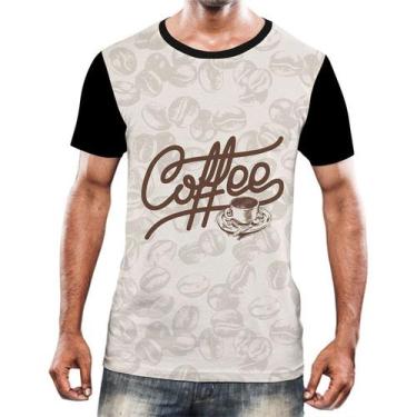 Imagem de Camisa Camiseta Estampas Eu amo Café Coffee Grãos Arte HD 3 - Enjoy Sh