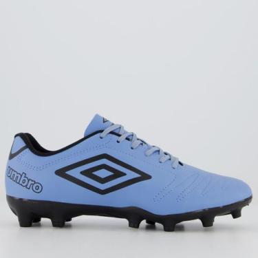 Imagem de Chuteira Umbro Class Campo Azul e Preta, 44