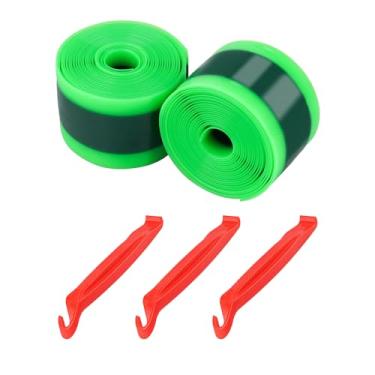 Imagem de Uprony Protetores de Câmara de Ar para Pneu de Bicicleta, para Bicicletas de Estrada, Mtb, Bmx E E-Bike, Compatíveis com Forro de Pneu de Tpu À Prova de Furos de 24", 26", 29", com 3 Alavancas de Pneu