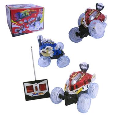 Imagem de Carro Maluco Com Controle Remoto Sem Fio Stunt Com Som E Luz A Pilha -
