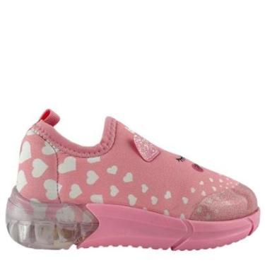 Imagem de Tênis Bibi Infantil Rosa Gatinho Led 1228078-Feminino