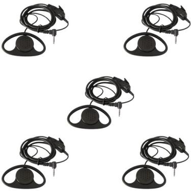 Imagem de Combo 5 Fones de Ouvido Para Rádio Comunicador T210BR T600 - LELLIS RO