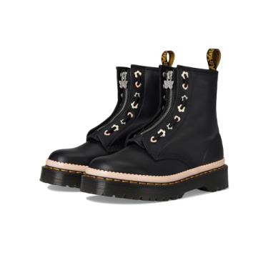 Imagem de Dr. Martens Bota feminina 1460 Pascal Bex com zíper frontal, Preto, 35