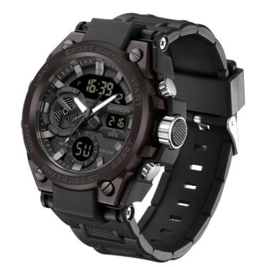 Imagem de Relógio Esportivo Masculino Dual Display Digital LED Impermeável - San