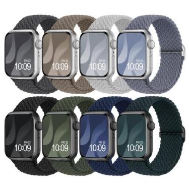 Imagem de Pulseira de Relógio Adorique Solo Loop Trançada - Pacote com 8 (40-49m