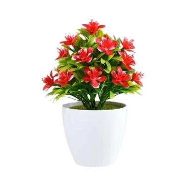 Imagem de Mini Bonsai Artificial em Vaso - Decoração para Escritório e Casa, A01