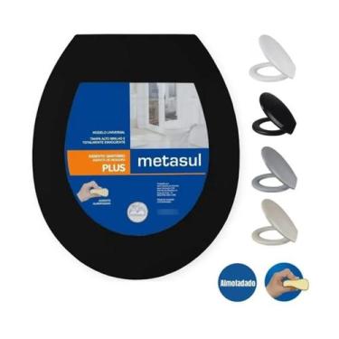 Imagem de Tampa Assento Vaso Sanitário Almofadado Oval Universal - Plus - Metasu
