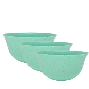 Imagem de Conjunto de 3 Bowls Amadeirados Tigela Resistente 1 Litro. - Deluma Pl