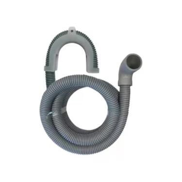 Imagem de Mangueira Saída Água Máquina De Lavar Universal 3m Metros Cinza Com Suporte | Ledmang