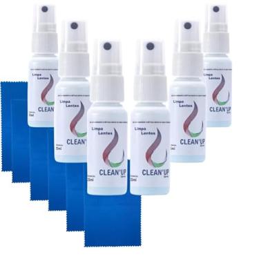 Imagem de Kit 6 Limpa Lentes Óculos Telas Celular Note Computador + 6 Flanelas