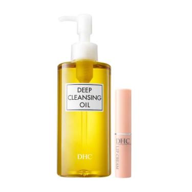 Imagem de Óleo de limpeza facial e creme labial DHC Deep Cleansing Oil