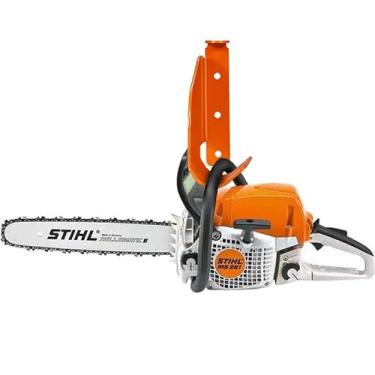 Imagem de Zxturbi Suporte para cabide de motosserra revestido em pó de aço de calibre pesado feito em aço inoxidável 304 laranja