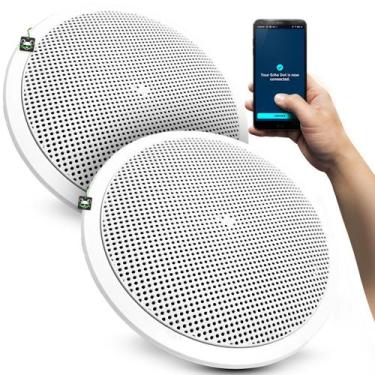 Imagem de Par Alto Falante Teto Arandela 6" Passivas 140W Leson