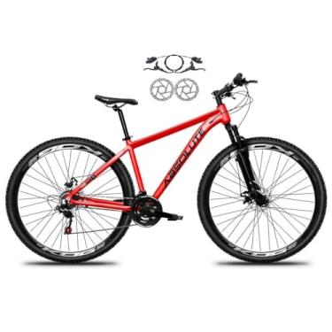 Imagem de Bicicleta Aro 29 Absolute Nero 5 21v Cabos Internos Alumínio Freios a Disco Hidraulico Garfo Suspensão (Vermelho, 17)