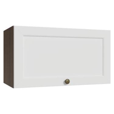 Imagem de Armário Aéreo 60 cm 1 Porta Basculante Rustic/Branco Vik Madesa, Rusti
