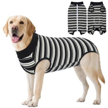 Imagem de LeleTail Fato de recuperação de cães para castrar fêmea, terno de cirurgia macia para cães castrados masculinos, alternativas de cone anti-lamber, body body body para animais de estimação proteção