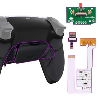 Imagem de eXtremeRate Kit De Remapeamento Programável Black Rubberized Grip Rise V3 Para Controle Ps5 Bdm-030 040 050, Placa Atualização, Revestimento Inferior Redesenhado, Botões Traseiros - Não