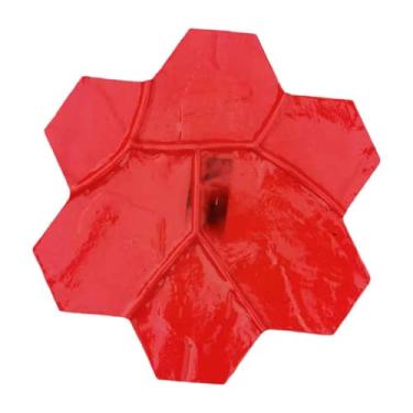 Imagem de Fenteer Molde de concreto com textura de pedra realista, faça você mesmo, carimbo para impressão de piso, caminho para caminhada, jardim doméstico, pátio,