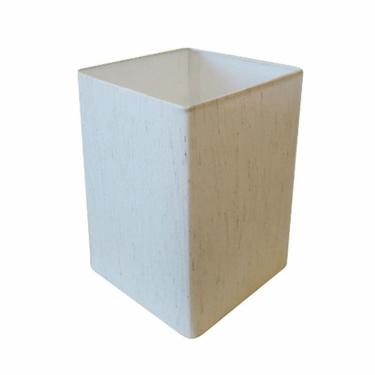 Imagem de Cúpula em Tecido Quadrada Abajur Luminária Cp-4007 25/16x16cm Linho Bege