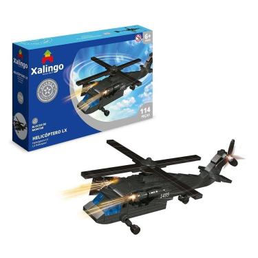 Imagem de Blocos De Montar Aliança Justiça E Paz Helicóptero Lx 114 Peças