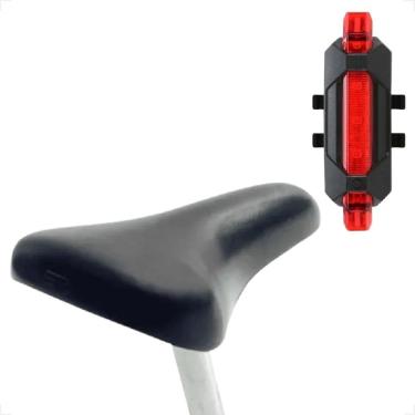 Imagem de Banco Selim Infantil Canotinho 190mm tipo kalf aro 12 16 20 24 vista light sinalizador Led 4 funcoes