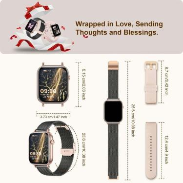 Imagem de Smartwatch 183 Assistente de voz por AI rastreador de atividades físicas Android e IOS