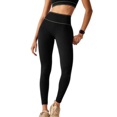 Imagem de Calça Legging Treino Hope Resort Sem Costura Toque Gelado, Preto, G