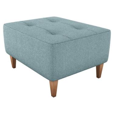 Imagem de Puff Para Sala 62 cm Piva Tecido Boucle Milani Store, Azul