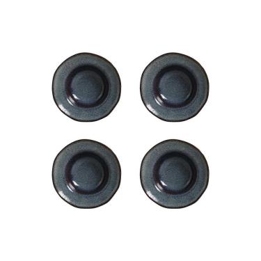 Imagem de Conjunto de Pratos de Sobremesa Porto Brasil Orgânico Titanium 250ml - 4 Peças 