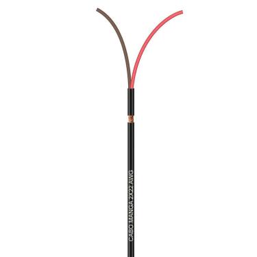 Imagem de Cabo Manga 2X22 Awg - Com Blindagem Preto - 50 Metros