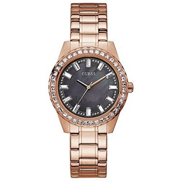 Imagem de Relógio GUESS feminino rosê pedras GW0111L3
