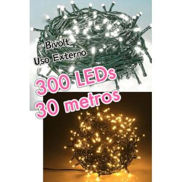 Imagem de Pisca Pisca De Natal 300 LEDS Bivolt 110v - 220v 8 Funções 30metros IP