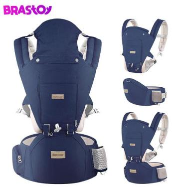Imagem de Bolsa Canguru Ergonômico Para Bebê 12 Posições 3 Em 1 Azul Até 20Kg Tr