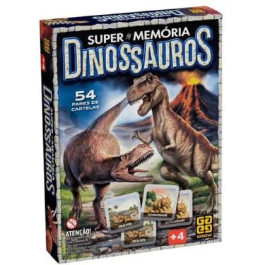 Imagem de Jogo da memória dinossauros 54 cartelas grow + 4 anos