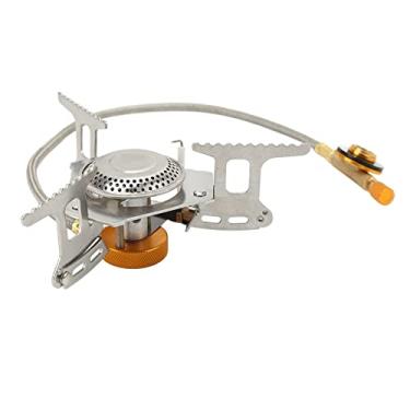 Imagem de Zhjvihx Fogão de Mochila, Fogão a Gás Dobrável Resistente Ao Calor Capacidade de Carga Forte Portátil Com Ignição Piezo para Cozinhar para Fazer Caminhadas