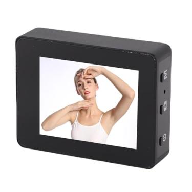 Imagem de Yunir Vlog Selfie Monitor Screen, Monitor de Câmera Traseira Sem Fio de 2 Polegadas para IOS Telefone e Android, Tela de Selfie Magnética WiFi 5G 5G para Selfie/vlog/streaming Ao (Preto)