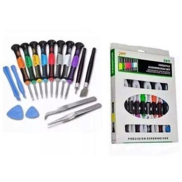 Imagem de Kit Ferramentas Conserto Celulares Tablets Relogio 16 Peças - Screwdri