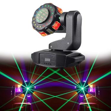 Imagem de Luz de cabeça móvel XYZ com ligação de três eixos 6 x 10 W RGBW Iluminação de palco Luzes de DJ Holofote de feixe 23 canais Luz de lavagem com DMX512 ativado para festas de casamento na igreja Sh