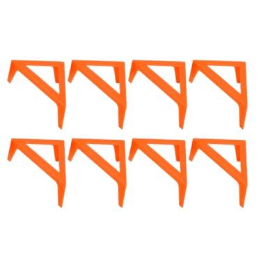 Imagem de Hilitand 8pcs Canvas Stands Feet Risers para Pintar Suporte Estável para Artistas Estudantes Viajam Aulas de Arte para Uso Interno Ao Ar Livre (ORANGE)